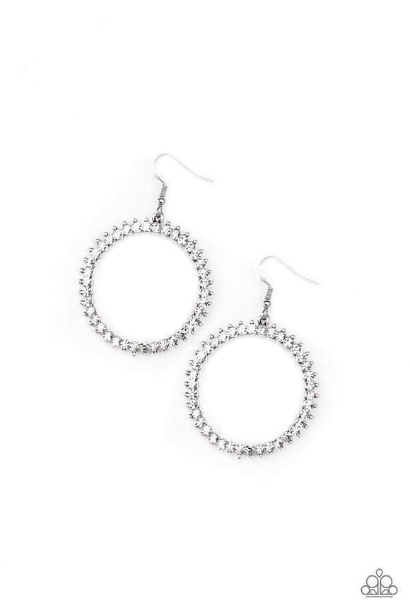 Paparazzi Earring - Spark Their Attention - White