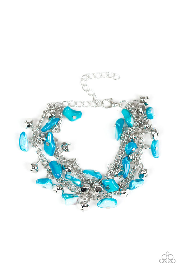 Paparazzi Bracelet - Plentiful Pebbles - Blue
