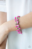 Paparazzi Bracelet - Plentiful Pebbles - Pink