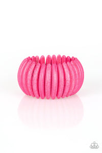Paparazzi Bracelet - Naturally Nomad - Pink