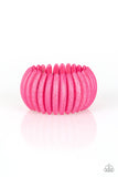 Paparazzi Bracelet - Naturally Nomad - Pink