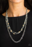 Paparazzi Necklace - Metro Mixer - Brown