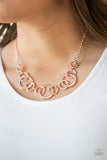Paparazzi Necklace - Going In Circles - Rose Gold