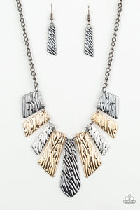 Paparazzi Necklace - Texture Tigress - Multi