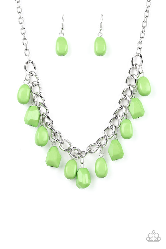 Paparazzi Necklace - Take The COLOR Wheel - Green