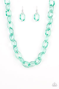 Paparazzi Necklace - Ice Queen - Green