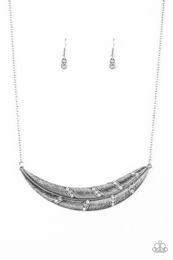 Paparazzi Necklace - Say You QUILL - White