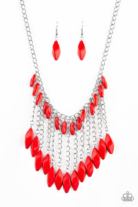 Paparazzi Necklace - Venturous Vibes - Red