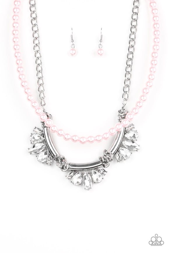 Paparazzi Necklace - Bow Before The Queen - Pink LOP