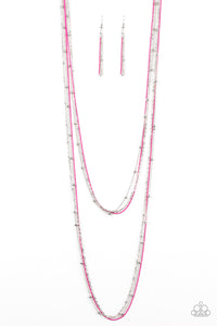 Paparazzi Necklace - What A COLORFUL World - Pink