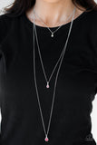 Paparazzi Necklace - Crystal Chic - Pink