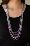 Paparazzi Necklace - Industrial Vibrance - Purple