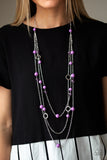 Paparazzi Necklace - Brilliant Bliss - Purple