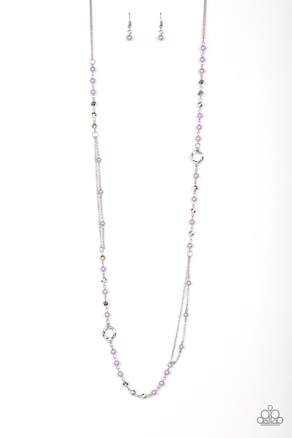 Paparazzi Necklace - Really Refined - Purple