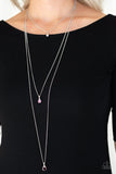 Paparazzi Necklace - Crystal Chic - Purple