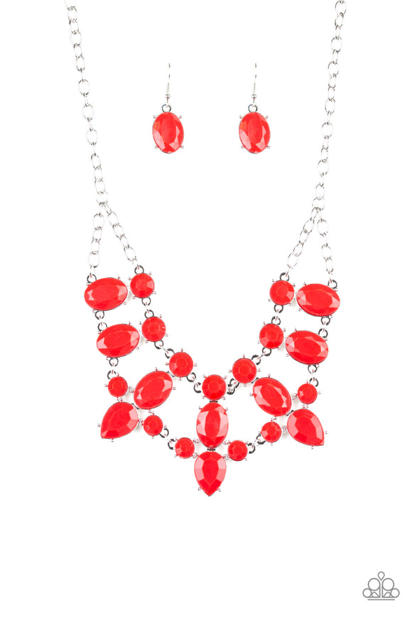 Paparazzi Necklace - Goddess Glow - Red