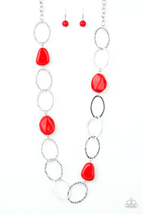 Paparazzi Necklace - Modern Day Malibu - Red