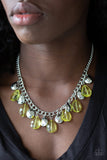 Paparazzi Necklace - No Tears Left To Cry - Yellow