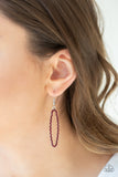 Paparazzi Earring - A Little GLOW-mance - Red