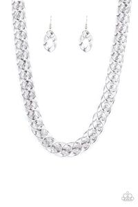 Paparazzi Necklace - Put It On Ice - Silver