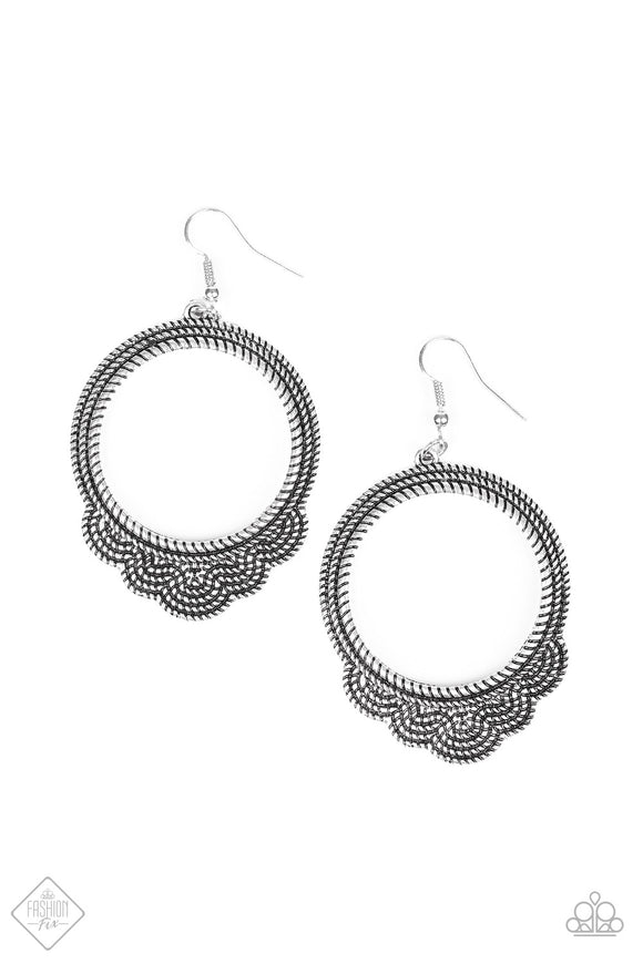 Paparazzi Earring - Rover Radiance - Silver