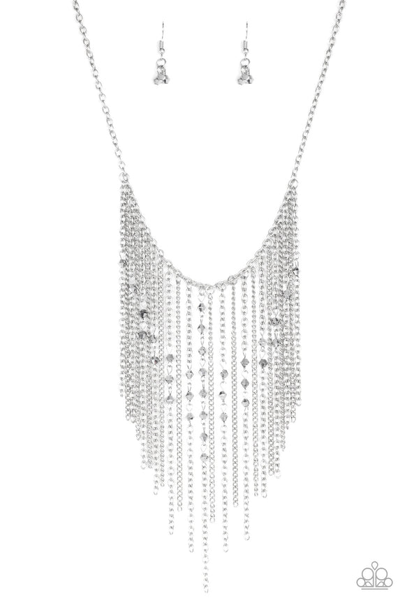 Paparazzi Necklace - First Class Fringe - Silver LOP