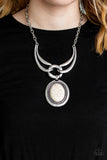 Paparazzi Necklace - Divide and RULER - White