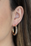 Paparazzi Earring - Welcome to Glam Town - Gold