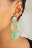 Paparazzi Earring - Sparkling Shores - Green