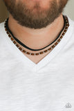 Paparazzi Urban Necklace - As Luck WOOD Have It - Black