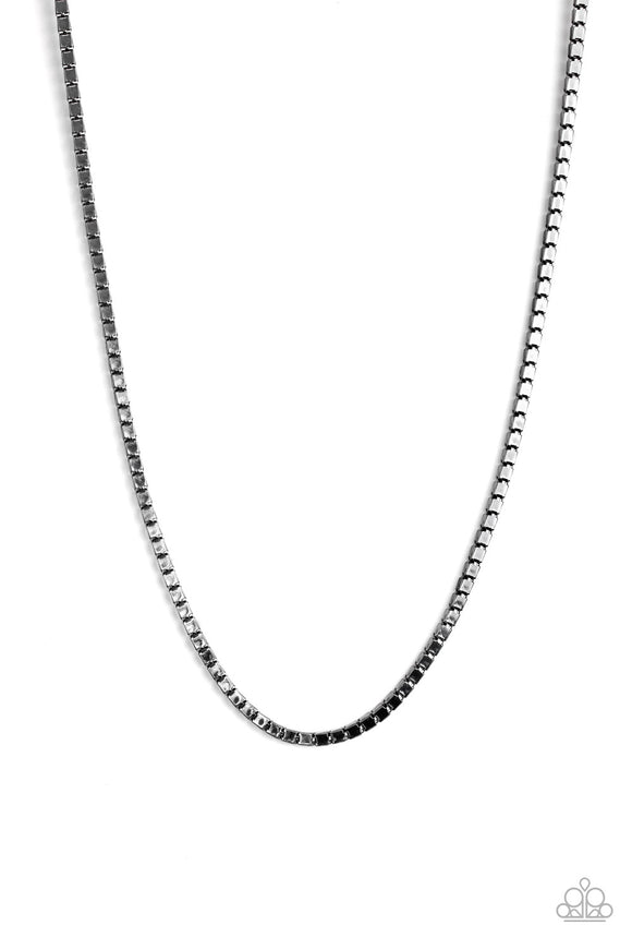 Paparazzi Urban Necklace - Boxed In - Black
