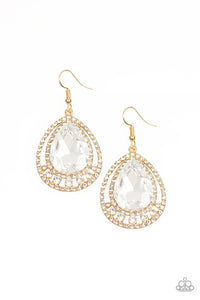 Paparazzi Earring - All Rise For Her Majesty - Gold