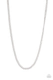 Paparazzi Urban Necklace - First Rule Of Fight Club - Silver