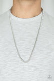 Paparazzi Urban Necklace - First Rule Of Fight Club - Silver