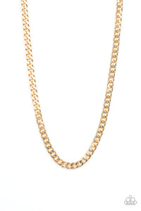Paparazzi Urban Necklace - The Game CHAIN-ger - Gold