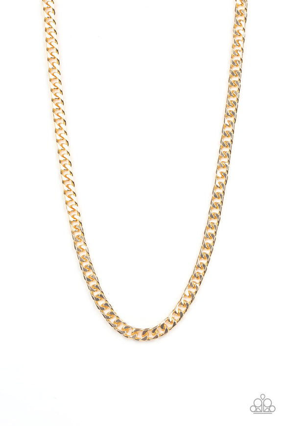 Paparazzi Urban Necklace - The Game CHAIN-ger - Gold