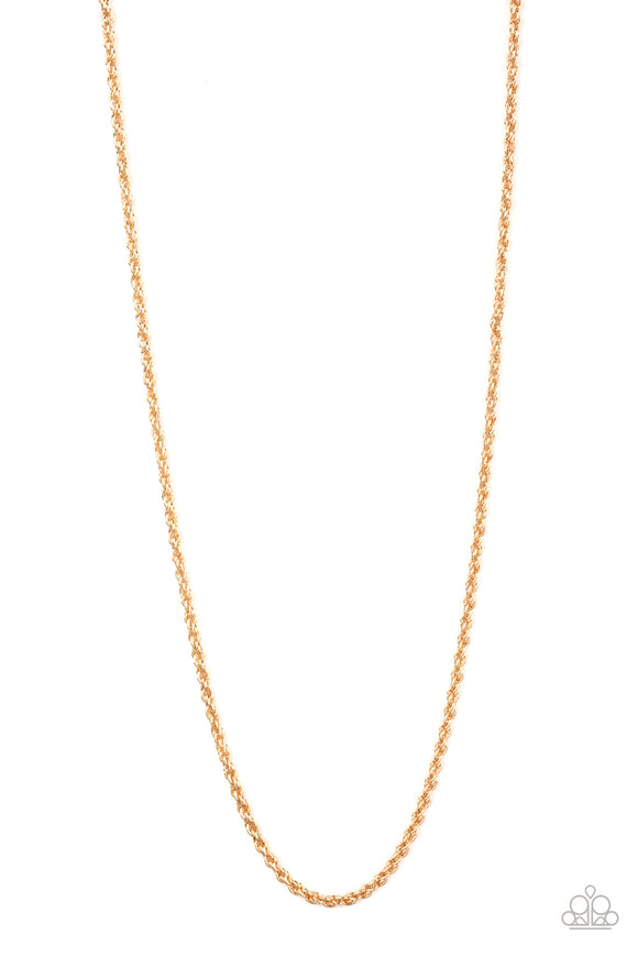 Paparazzi Urban Necklace - The Go-To Guy - Gold