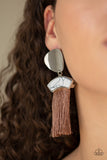 Paparazzi Earring - Insta Inca - Brown