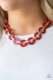 Paparazzi Necklace - Fashionista Fever - Red