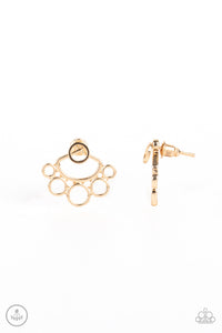 Paparazzi Earring - Completely Surrounded - Gold