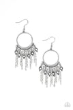 Paparazzi Earring - Very Vagabond - White