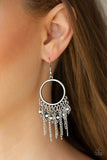 Paparazzi Earring - Very Vagabond - White