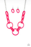 Paparazzi Necklace - Turn Up The Heat - Pink