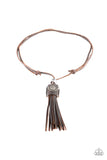 Paparazzi Urban Necklace - Old Town Road - Brown