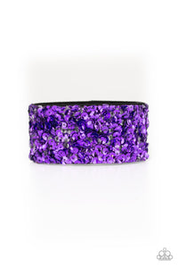 Paparazzi Urban Bracelet - Starry Sequins - Purple