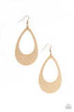 Paparazzi Earring - What A Natural - Gold