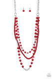 Paparazzi Necklace - New York City Chic - Red