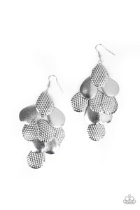 Paparazzi Earrings - Chime Time - Silver