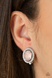 Paparazzi Earring - Have A GLOW At It! - Pink Clip-On