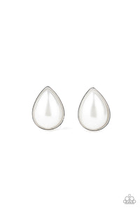 Paparazzi Earring - SHEER Enough - White